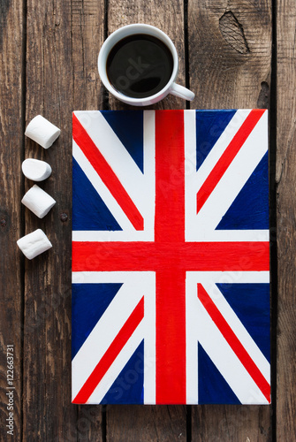 Painted Flag of The United Kingdom of Great Britain and Northern photo