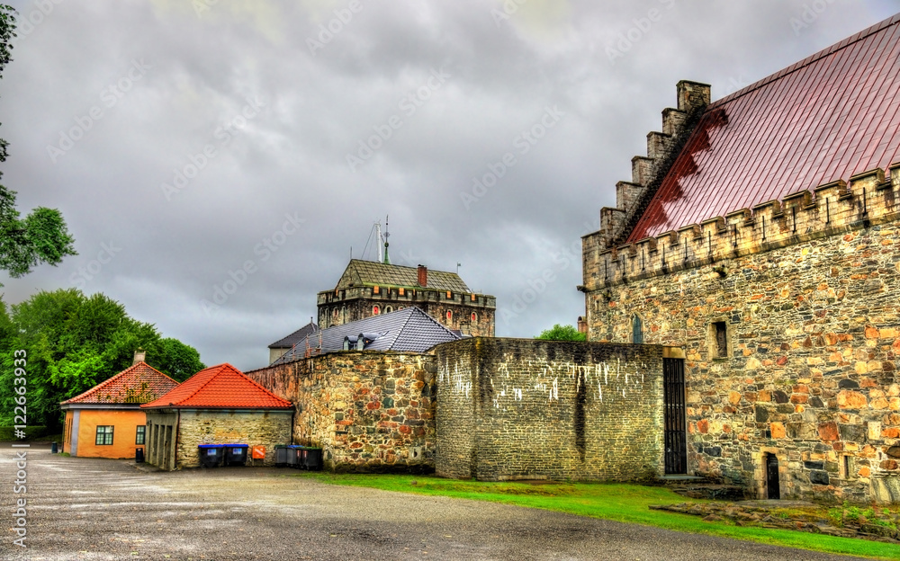 Fototapeta premium Bergenhus Fortress in Bergen, Norway