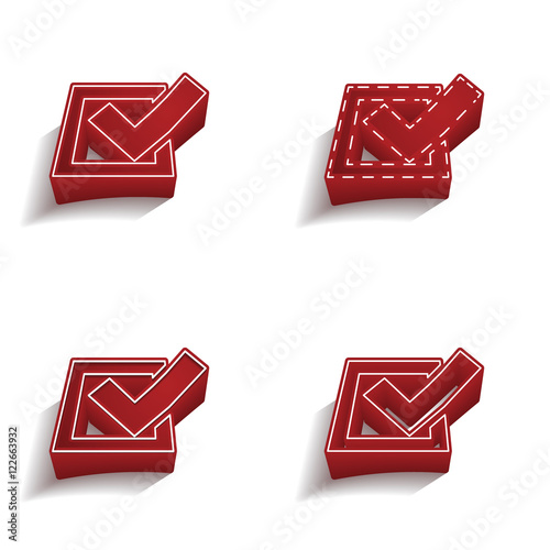 ikona 3D z obrysem zestaw