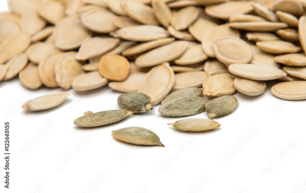 pumpkin seeds isolated