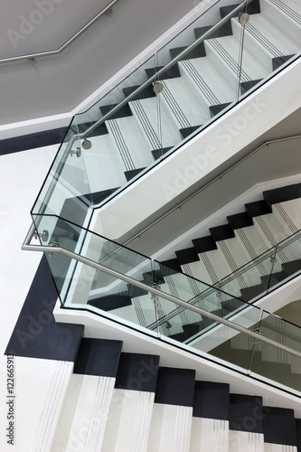 Interior staircase, high level view