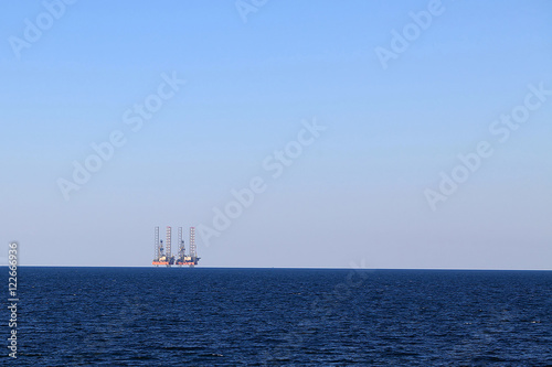Drilling platforms at sea © popov48