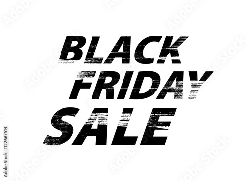 Black friday sale hand drawn design.