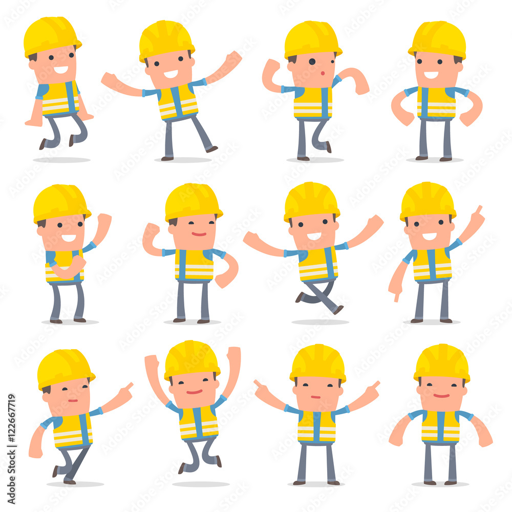 Set of Laughing and Joyful Character Smart Builder in celebrates Set of Laughing and Joyful Character Smart Builder in celebrates