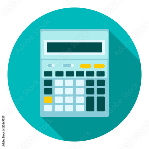 Calculator Mathematic Accountant Web Icon Vector Illustration © mast3r