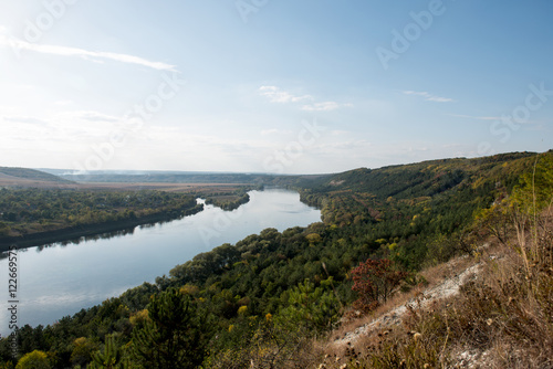 autumn landscape of the Dniester River