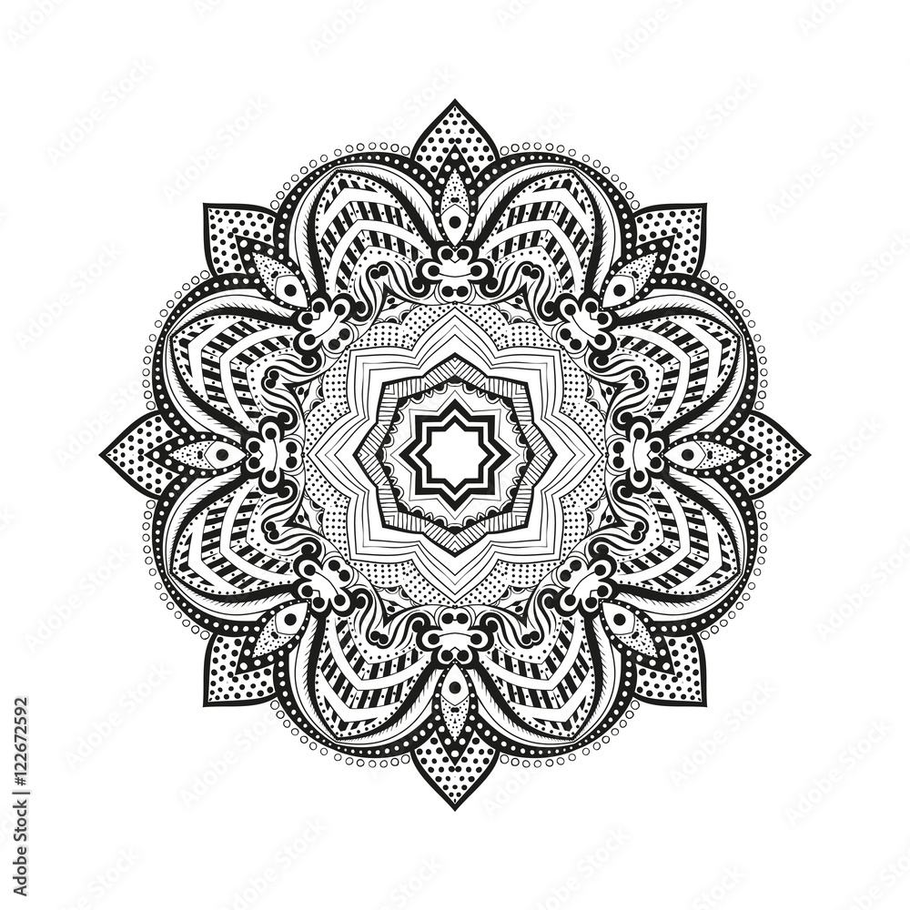 mandala Circular ornament