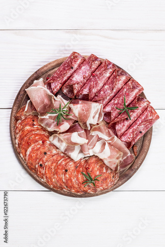 Traditional spanish tapas or italian antipasti photo