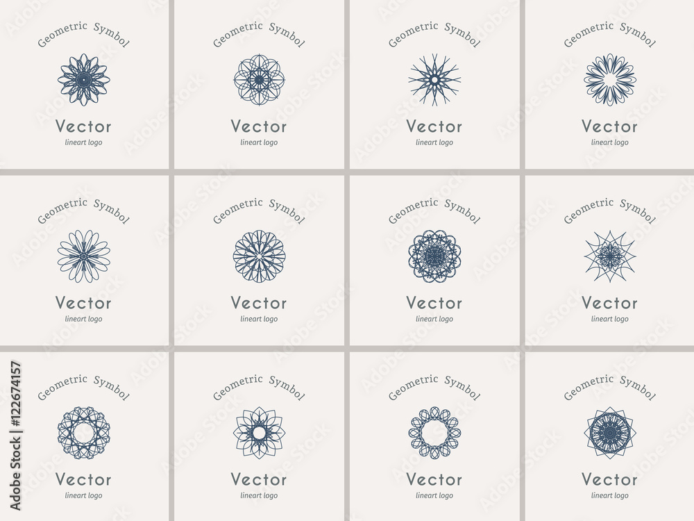 Vector geometric symbols