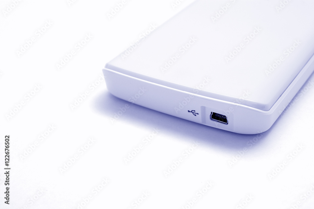 External hard drive close-up External hard drive close-up