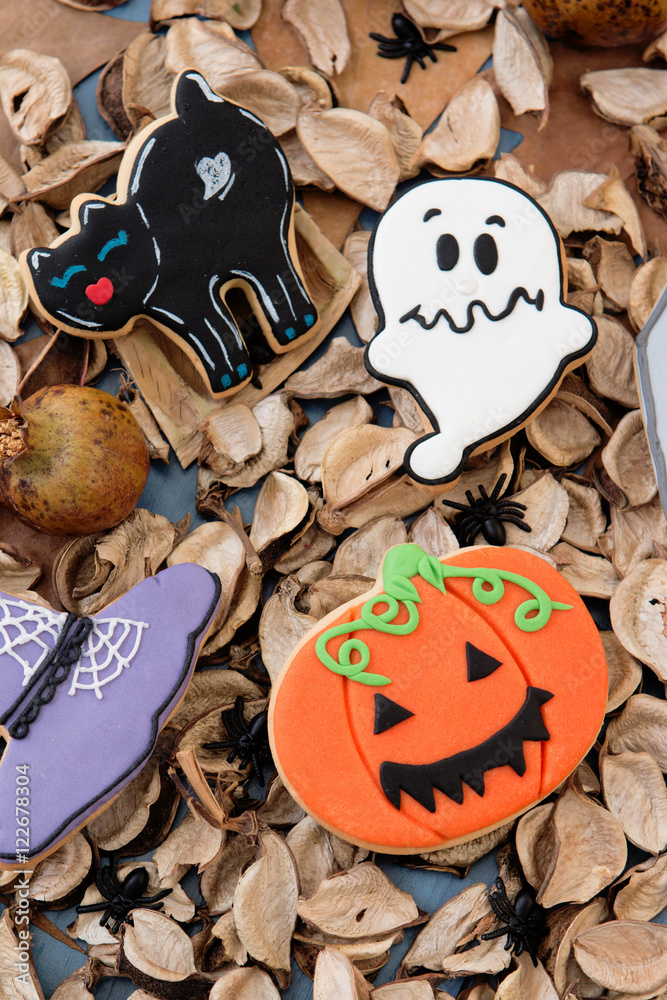 Halloween cookies with different shapes Halloween cookies with different shapes