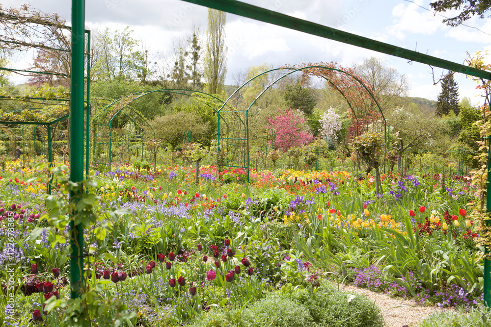 Monet's Flower Garden in Giverny France