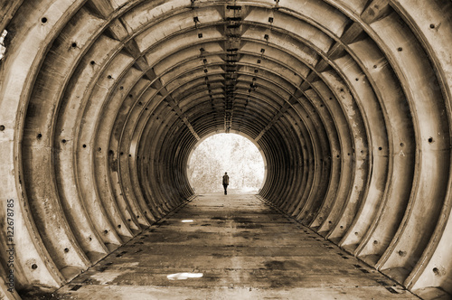 Abandoned bunker. Lost city. Near Chernobyl area. Kiev region  Ukraine  