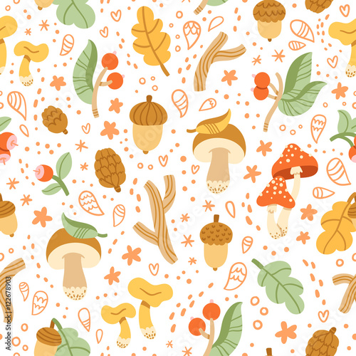 Colorful autumn treasures pattern