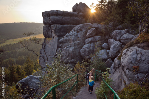 Stolowe Mountains National Park in Kudowa-Zdroj, Poland.