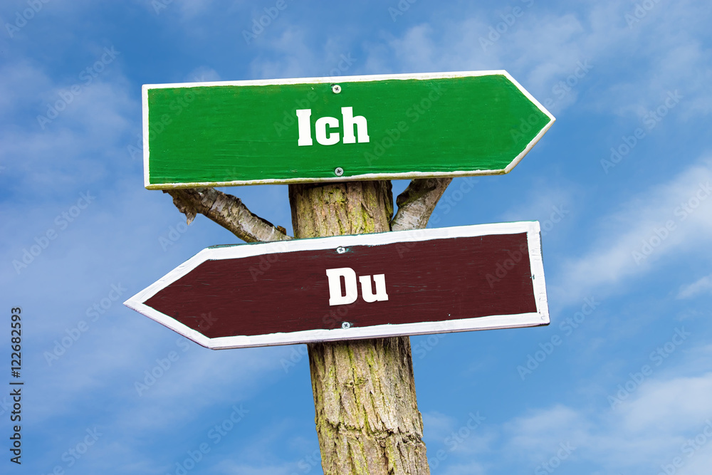 Fototapeta premium Schild 127 - Ich
