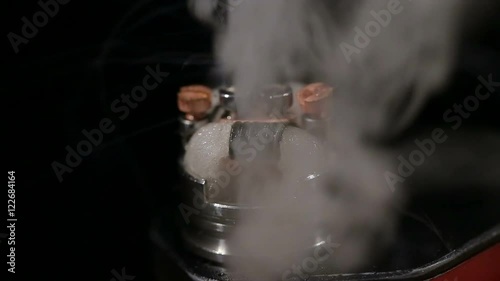 The burning of Big Electric cigarette