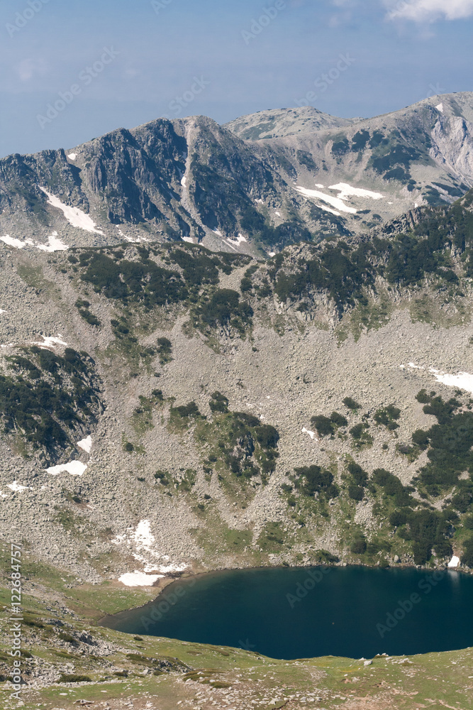 Beautiful summer view of Vlahini Lakes, Pirin Mountain, Bulgaria