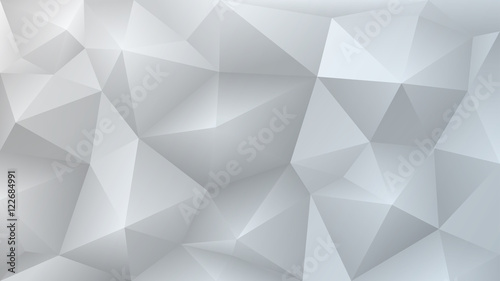 Abstract low poly gray background of triangles