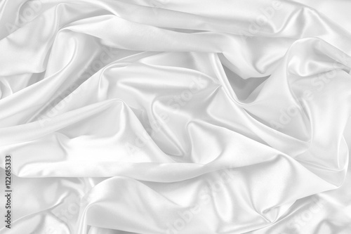 White silk fabric sheet texture