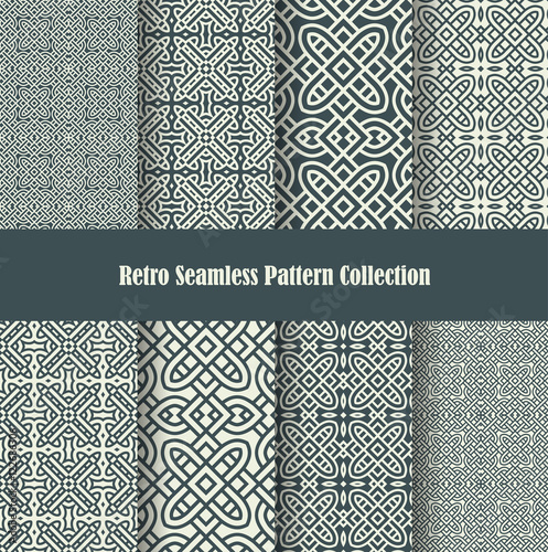 celtic knot ornament seamless patterns photo