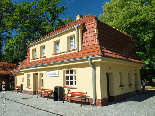 Building the railway station in Pogorzelica photo