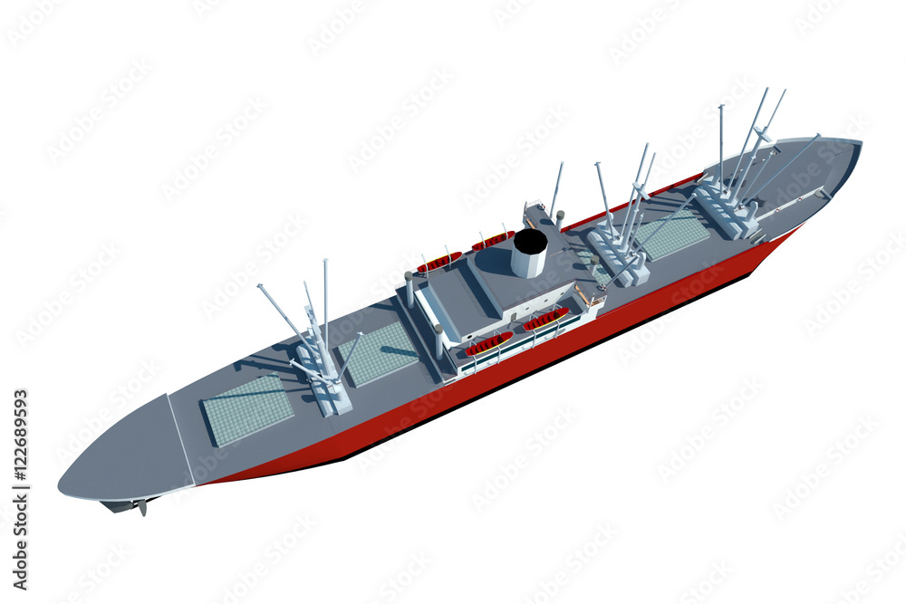 Barco pesca 3d aislado Barco pesca 3d aislado