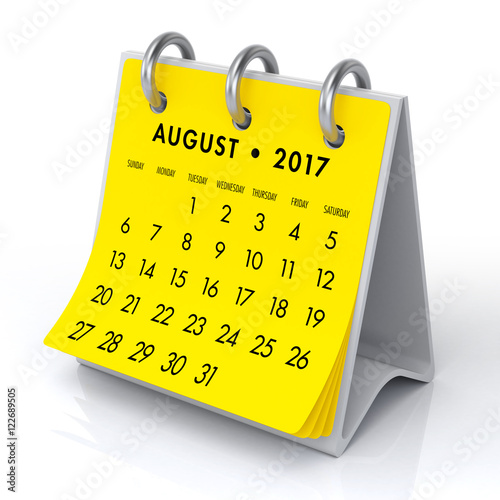 August 2017 Calendar