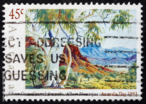 Postage stamp Australia 1993 Ghost Gum, Central Australia photo