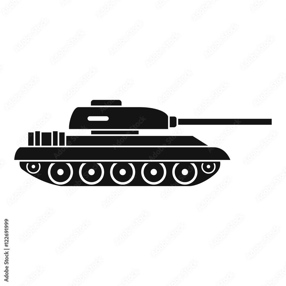 Tank icon in simple style isolated on white background vector illustration