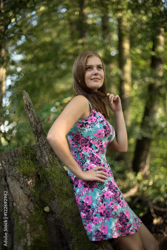Woman nature portrait Woman nature portrait