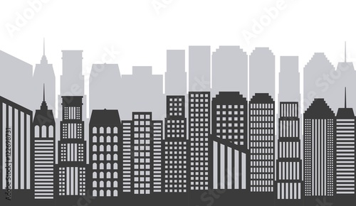 buildings cityscape skyline icon vector illustration design