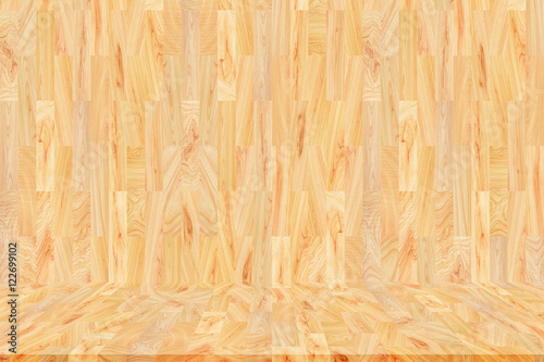 modern wooden wall and floor for pattern and background