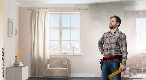 Wallpaper Mural Adult engineer man . Mixed media Torontodigital.ca