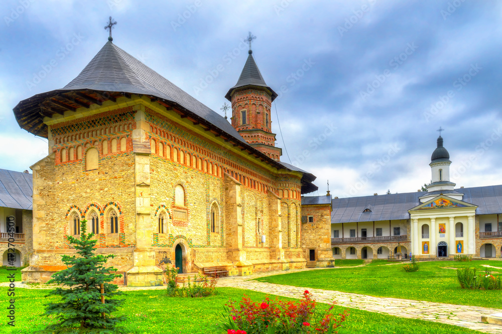Medieval orthodox church - Neamt monastery, Moldavia, Bucovina, Romania