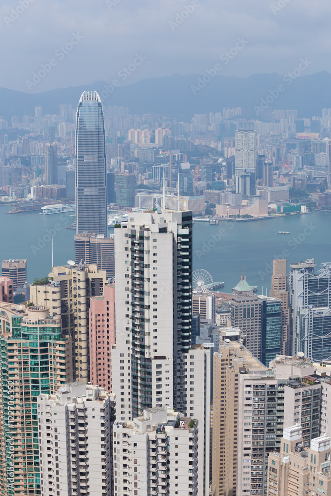 Hong Kong city, view from The Peak