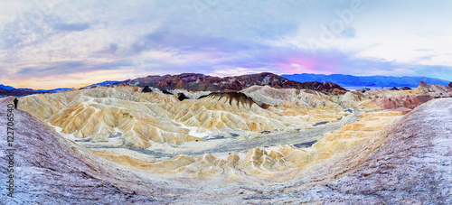 Panorama of Zabriskie point photo