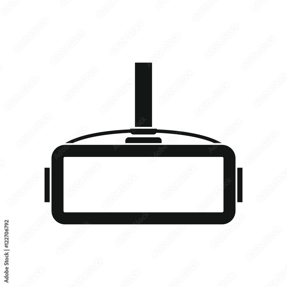 Virtual reality glasses in silhouette style Virtual reality glasses in silhouette style