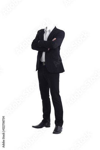 man without head isolated