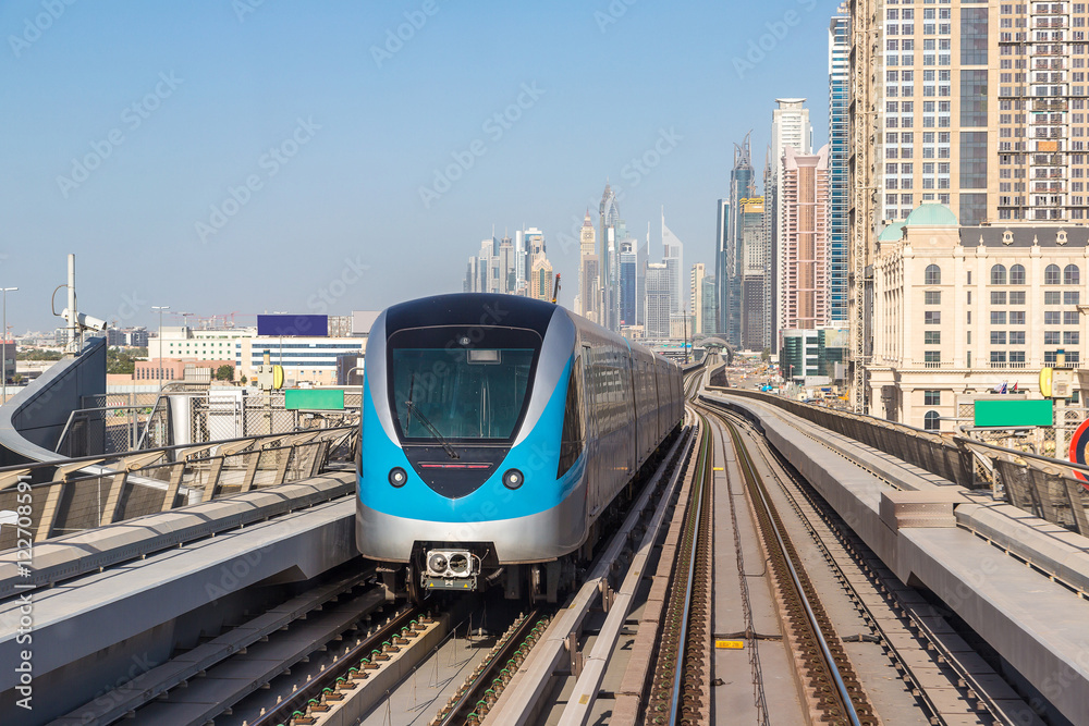 Dubai metro railway Dubai metro railway