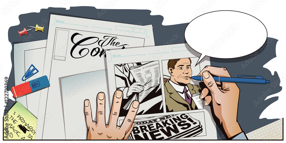People in retro style. Businessman reads newspaper. People in retro style. Businessman reads newspaper.