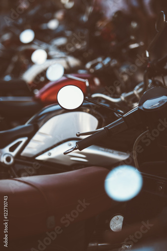 Line of motorcycles © click_and_photo