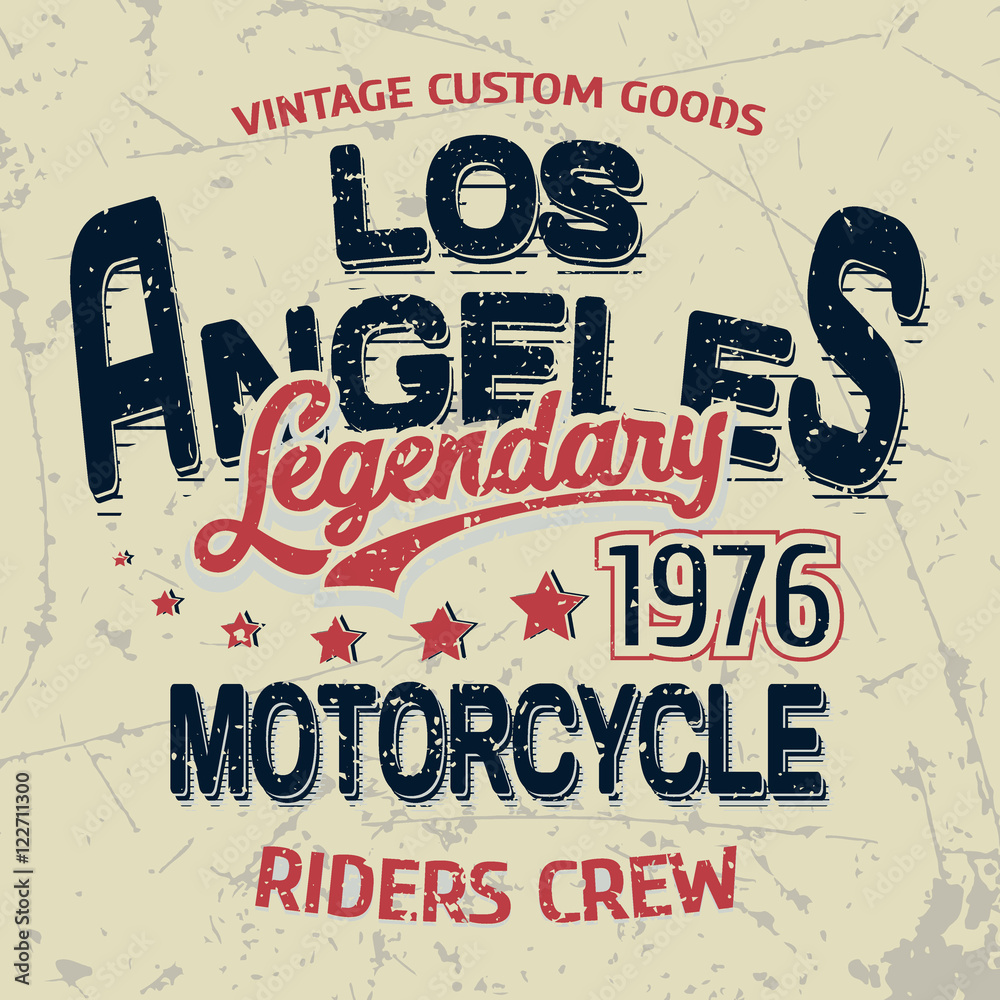 Naklejka Motocykl legendy LA
