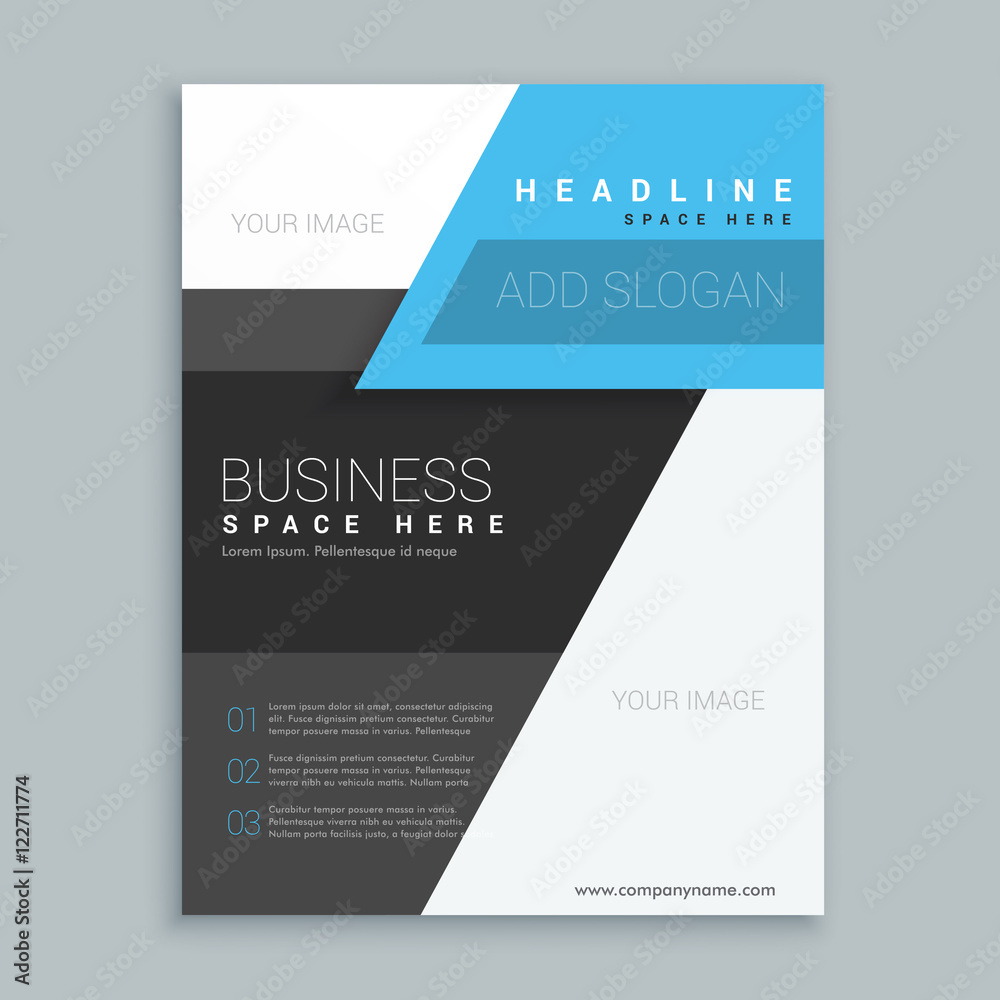 modern geometric shape business brochure template modern geometric shape business brochure template