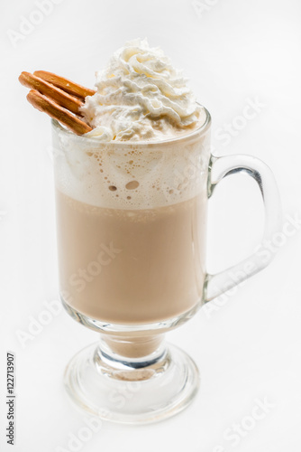 latte with whipped cream