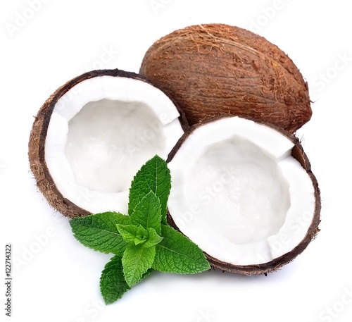 Coconuts with mint