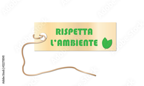 Etichetta "Rispetta l'ambiente"