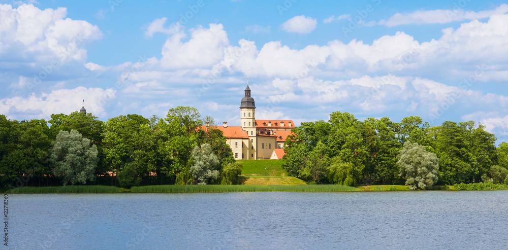 Summer Landscape With Nesvizh Castle, Belarus