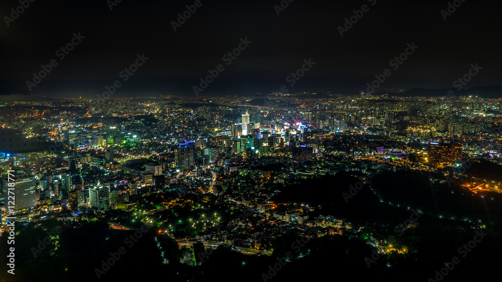 Seoul at Night from Seoul N Tower