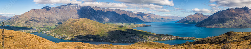 Panoramic view of Queenstown
